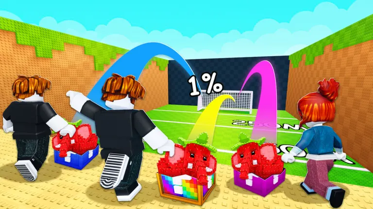 Kick a Lucky Block on Roblox