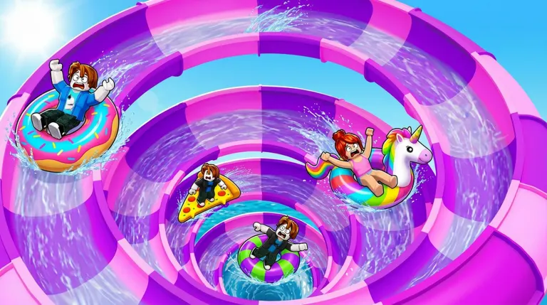 Climb Waterslide and Slide on Roblox