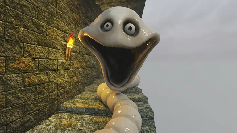Climb Scary Worm Tower 3 on Roblox