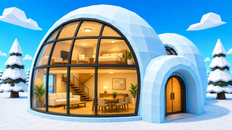 Luxury Igloo Tycoon on Roblox
