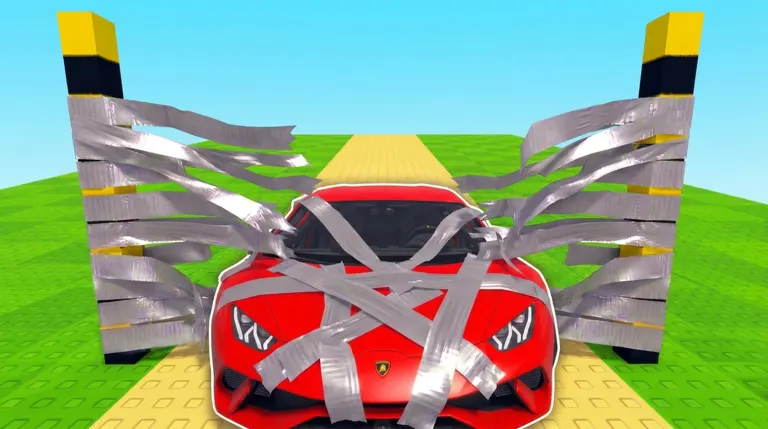 Cars VS Tape on Roblox