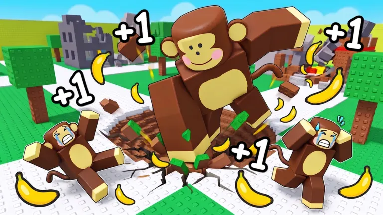 +1 Banana Monkey Destruction on Roblox