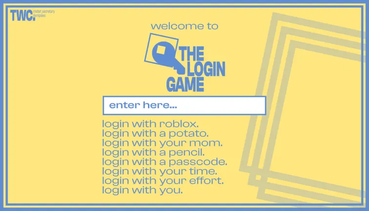 The Login Game on Roblox