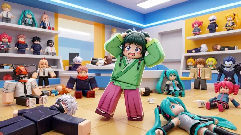 Clean the Anime Figures on Roblox