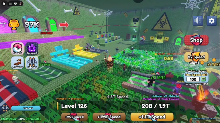 +1 Speed Zombie Keyboard Escape on Roblox