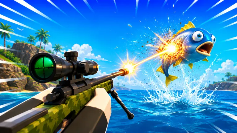 How to Shoot Fish on Roblox
