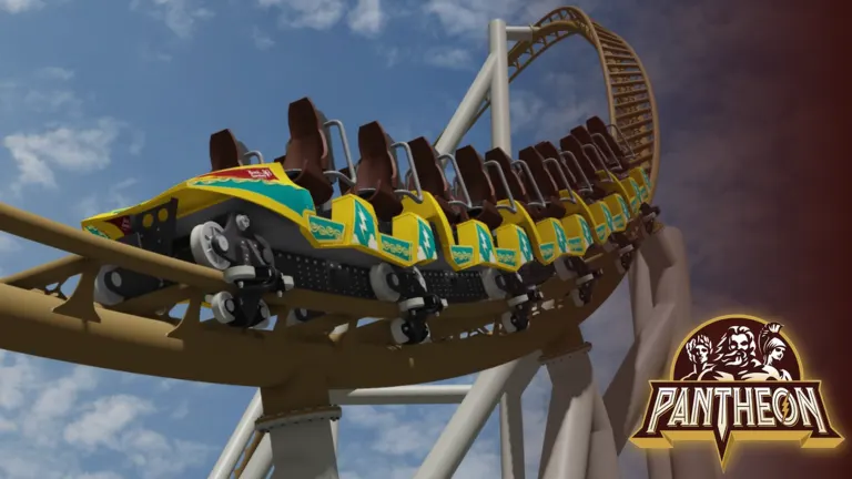 Pantheon Busch Gardens Roller Coaster on Roblox