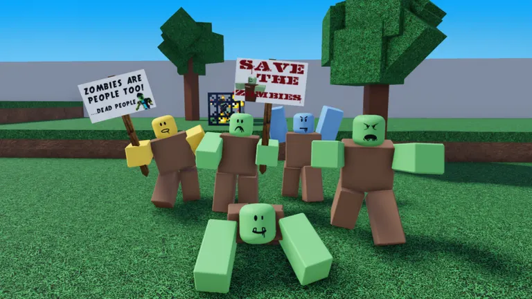 Zombie game on Roblox