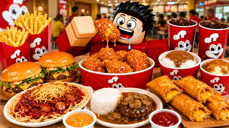 Eating in Jollibee on Roblox