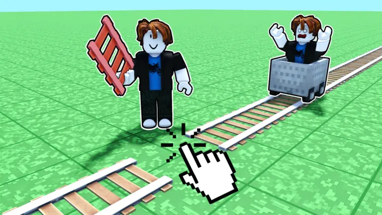 Build a Minecart Track on Roblox