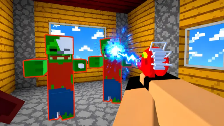 Kill Zombies in the Village on Roblox