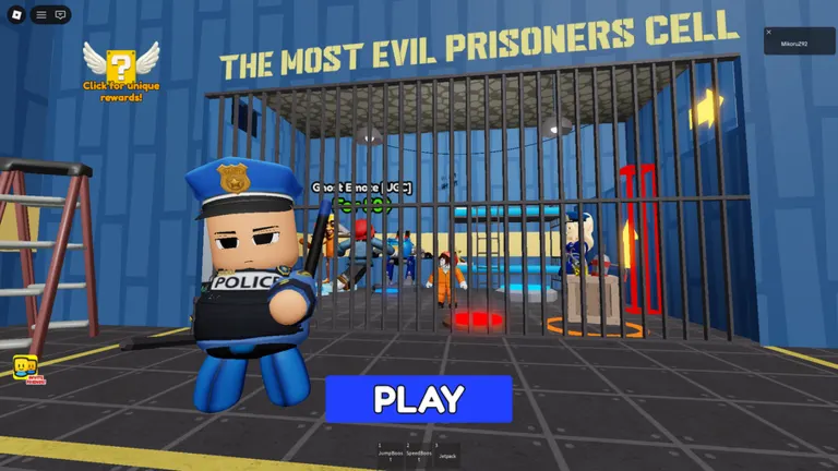 POLICE JR 2 PLAYER ESCAPE PRISON! on Roblox