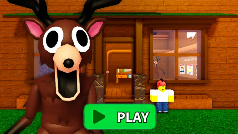 99 NIGHTS IN FOREST DEER PRISON RUN! (Obby) on Roblox