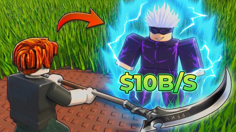 Cut Grass for Anime Characters on Roblox