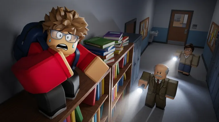 Survive Overnight in School on Roblox
